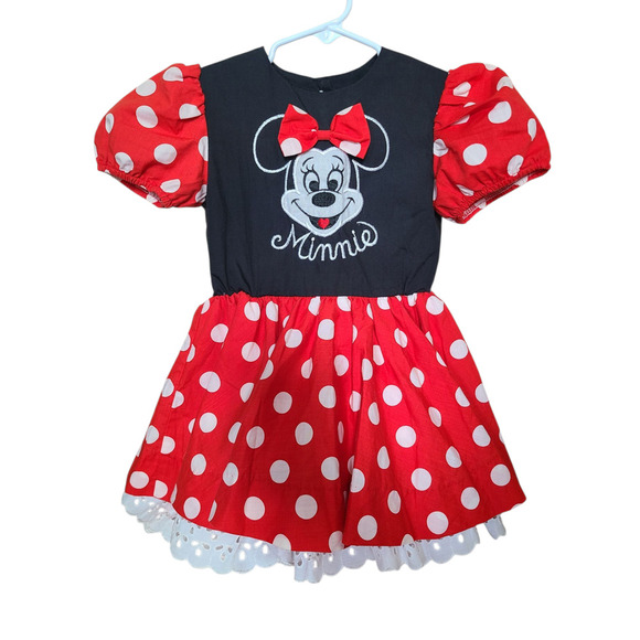 Disney Other - Walt Disney Girls Minnie Mouse Dress Costume Vintage Size 4